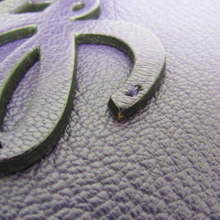 Pre Owned Loewe  Purple Leather Amazona 36 Handbag