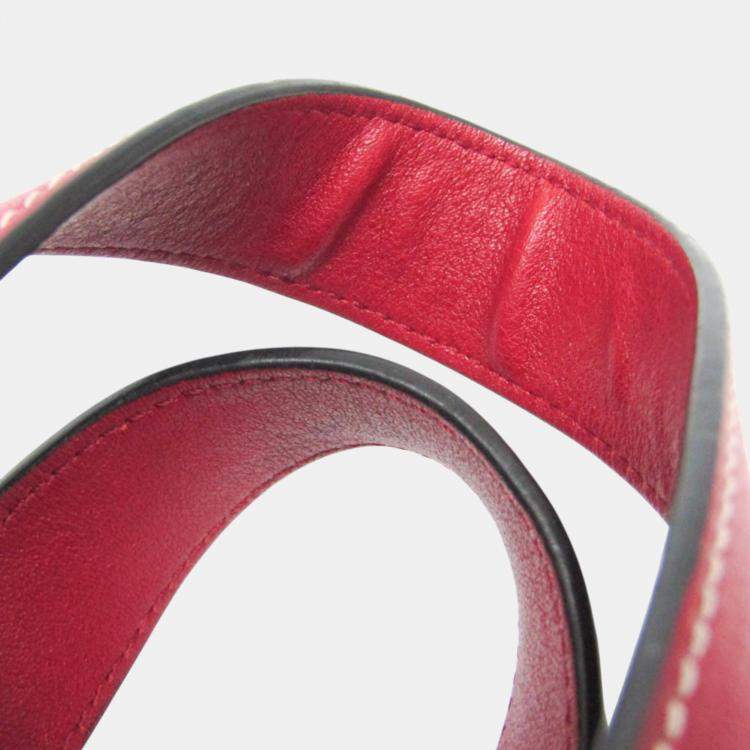 Pre Owned Loewe  Red Leather Hammock Medium Handbag