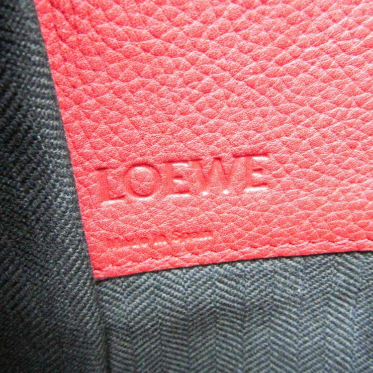 Pre Owned Loewe  Red Leather Hammock Medium Handbag