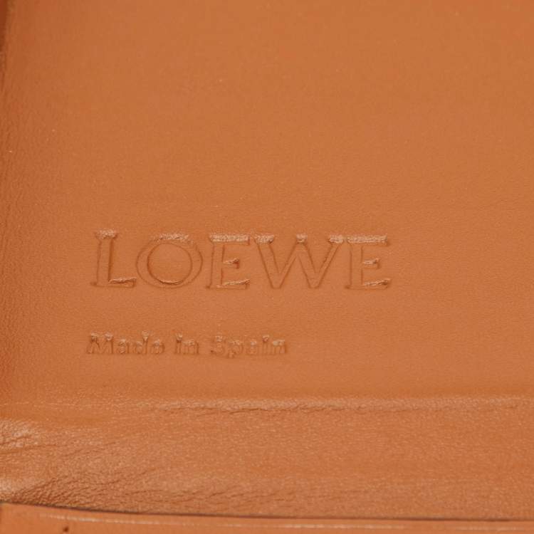 Pre Owned Loewe Brown Leather Small Heel Crossbody Bag
