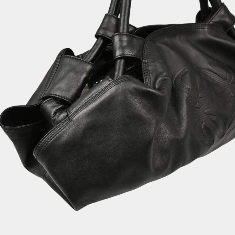 Pre Owned Loewe Black Lambskin Nappa Aire Handbag