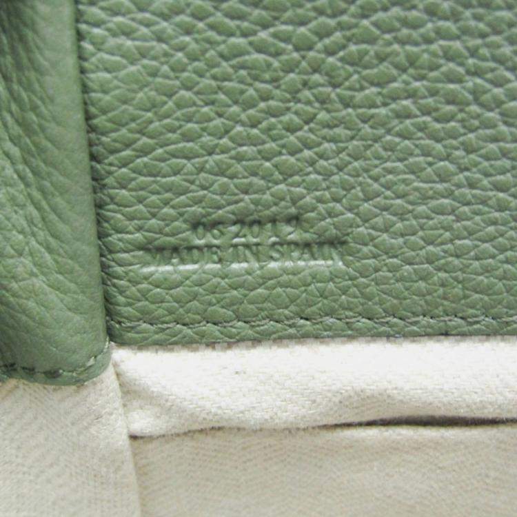 Pre Owned Loewe Green Leather Hammock Drawstring Mini Shoulder Bag