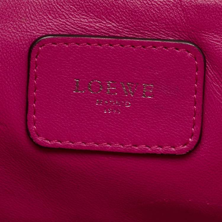 Pre Owned Loewe Tricolor Leather Amazona 36 Satchel