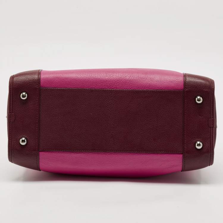Pre Owned Loewe Tricolor Leather Amazona 36 Satchel