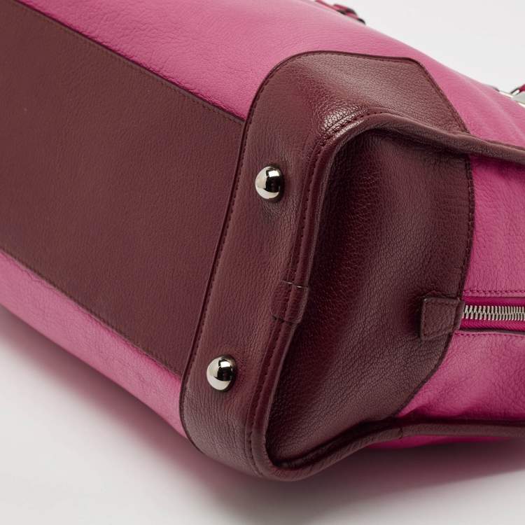 Pre Owned Loewe Tricolor Leather Amazona 36 Satchel