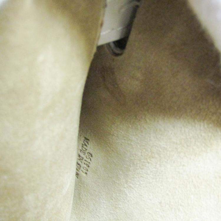 Pre Owned Loewe Light Beige Gate Leather Mini Top Handle Bag