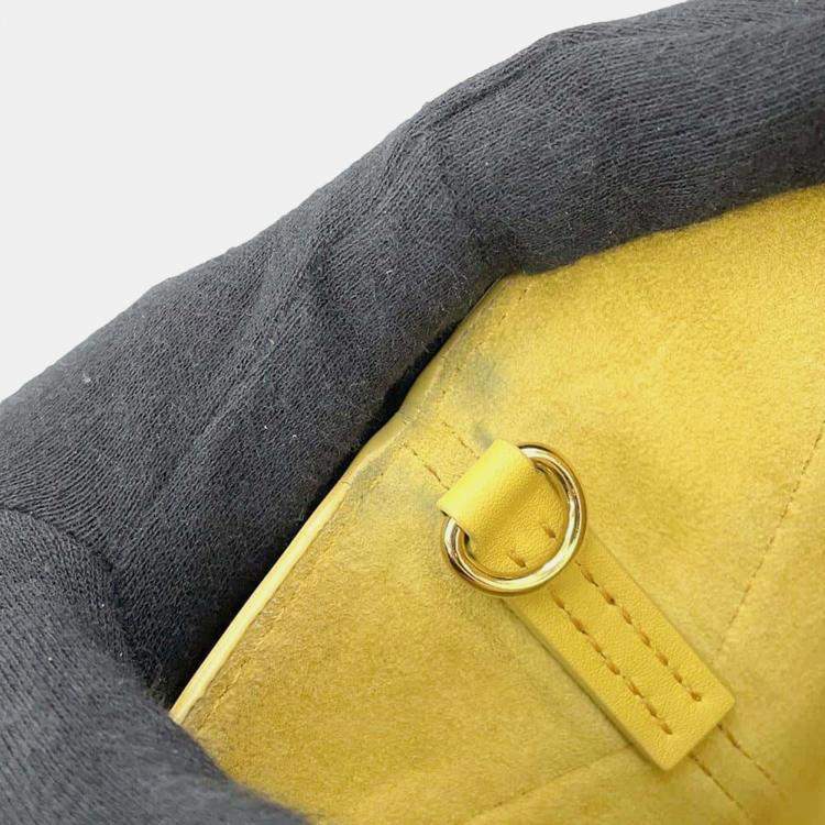 Pre Owned Loewe  Yellow Hammock Nugget Bunny Leather Bag