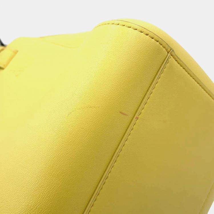 Pre Owned Loewe  Yellow Hammock Nugget Bunny Leather Bag