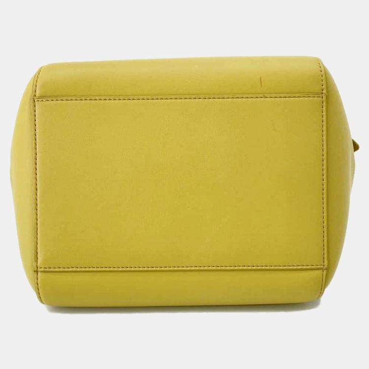 Pre Owned Loewe  Yellow Hammock Nugget Bunny Leather Bag