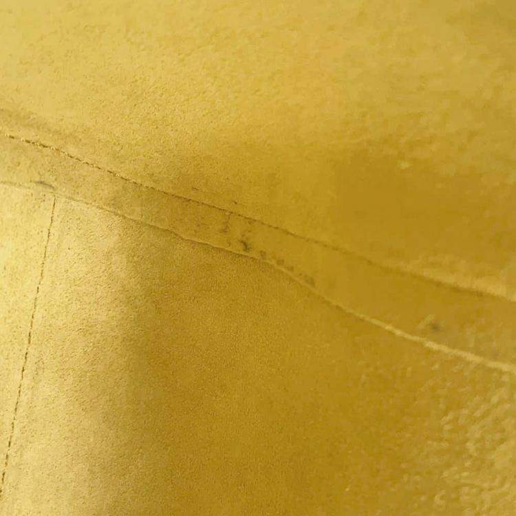 Pre Owned Loewe  Yellow Hammock Nugget Bunny Leather Bag