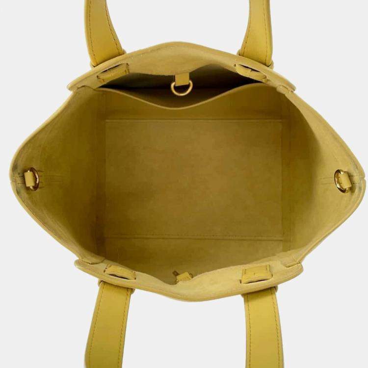 Pre Owned Loewe  Yellow Hammock Nugget Bunny Leather Bag