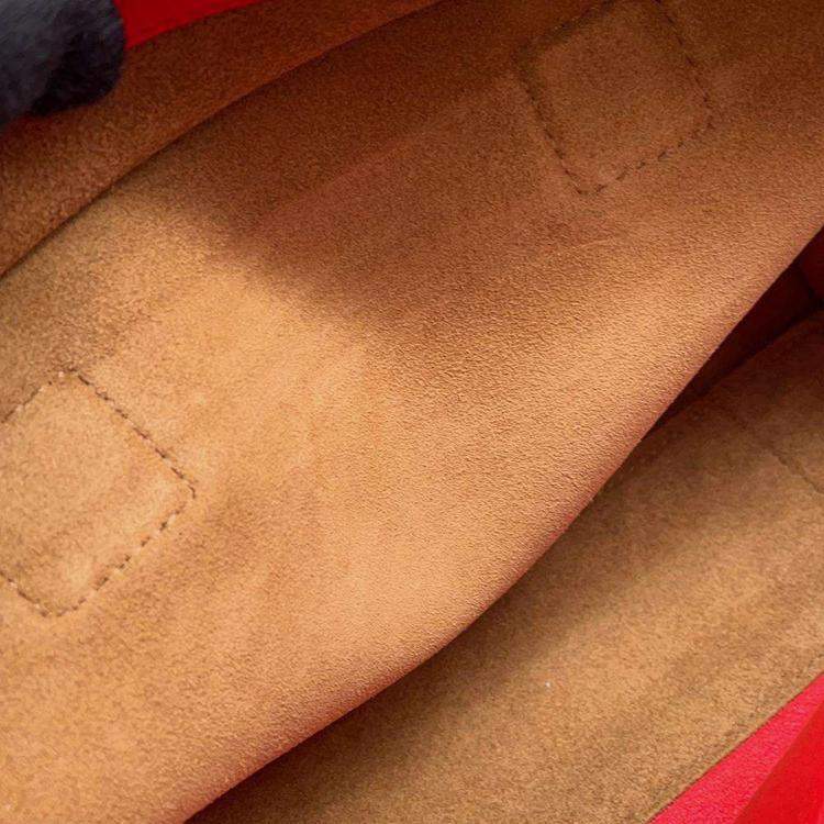 Pre Owned Loewe Red Leather Amazonas 23 Shoulder Bag