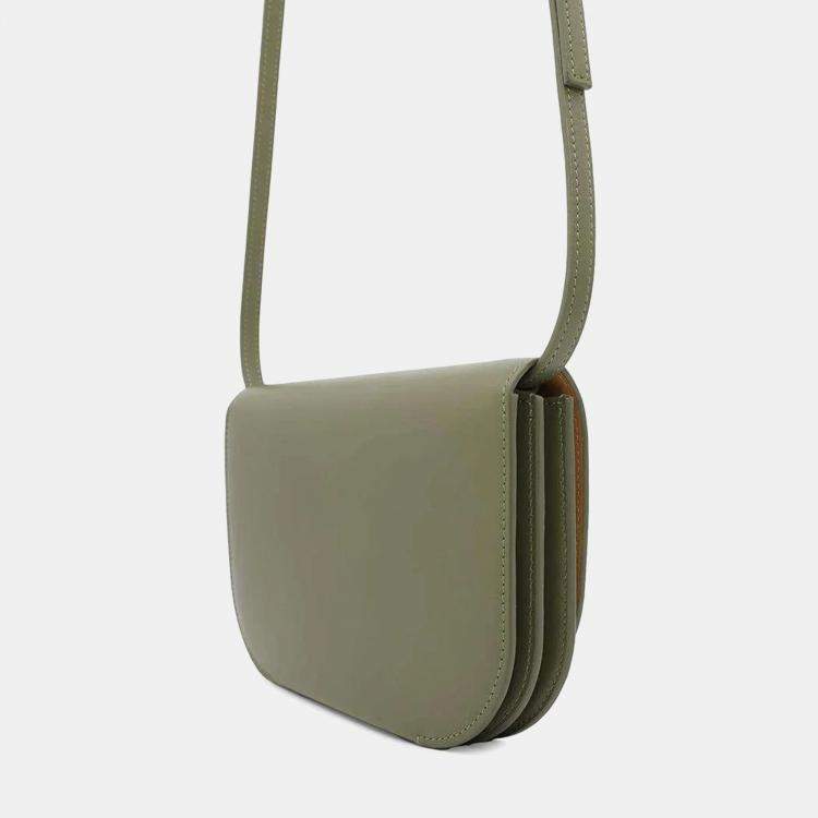 Pre Owned Loewe Green Leather Goya Accordion Shoulder Bag 