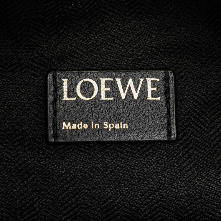 Pre Owned Loewe Brown Small Anagram Canvas Cubi Bag