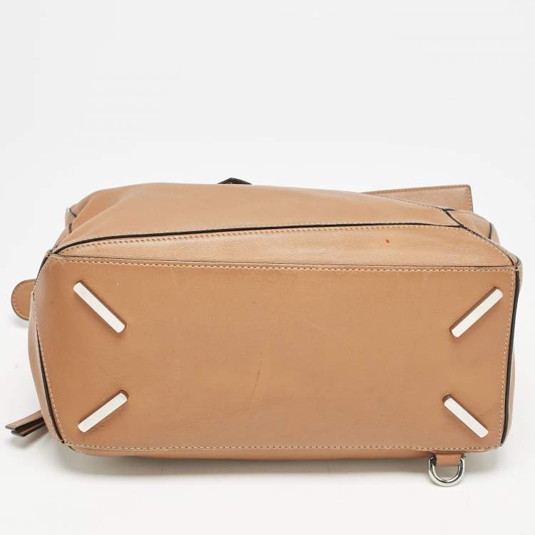 Pre Owned Loewe Tan Leather Medium Puzzle Shoulder Bag