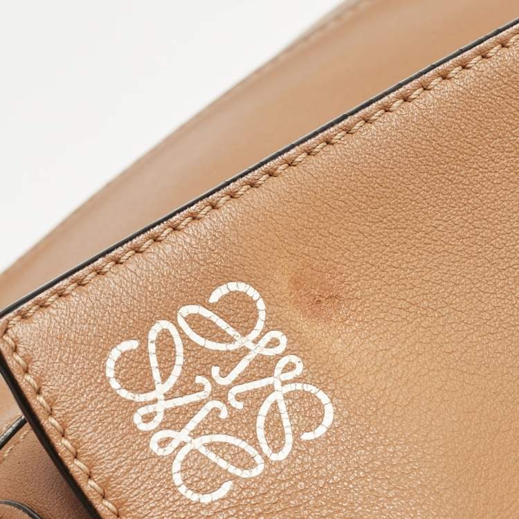 Pre Owned Loewe Tan Leather Medium Puzzle Shoulder Bag