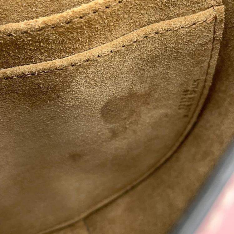 Pre Owned Loewe Brown/Pink Leather Mini Gate Shoulder Bag