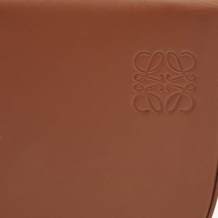 Pre Owned Loewe Brown Leather Heel Duo Convertible Belt Bag