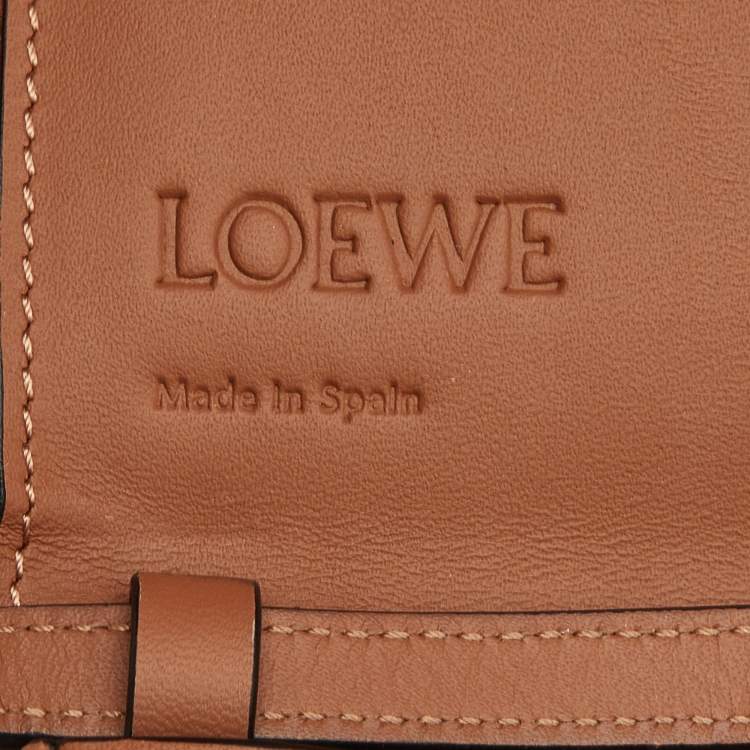 Pre Owned Loewe Brown Leather Heel Duo Convertible Belt Bag