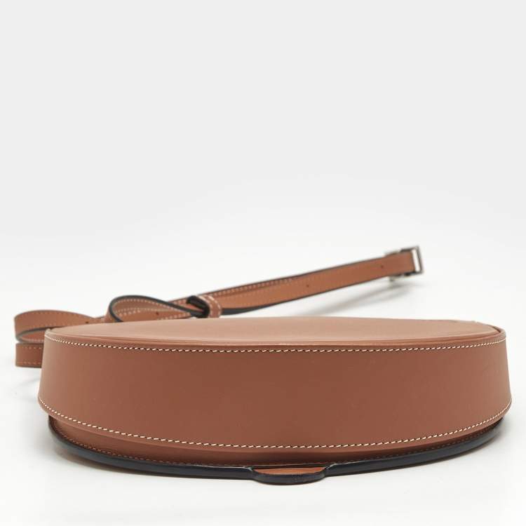 Pre Owned Loewe Brown Leather Heel Duo Convertible Belt Bag