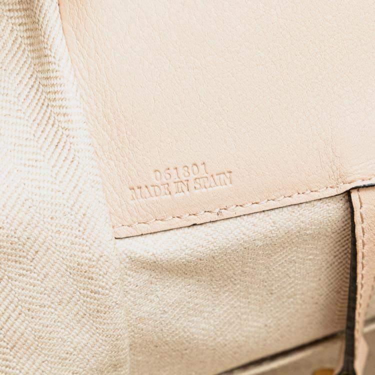 Pre Owned Loewe Pink Small Leather Hammock Bag