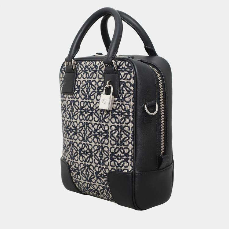 Pre Owned Loewe Jacquard Anagram Amazona 15 Bag