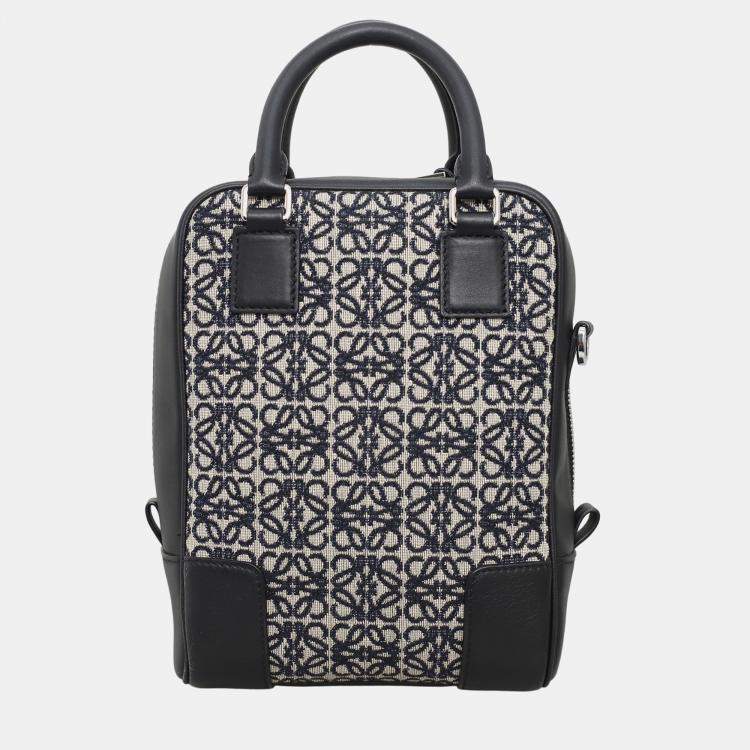 Pre Owned Loewe Jacquard Anagram Amazona 15 Bag