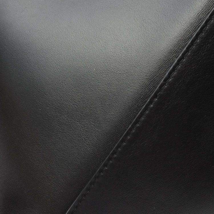 Pre Owned Loewe Black Large Calfskin Puzzle Fold Tote