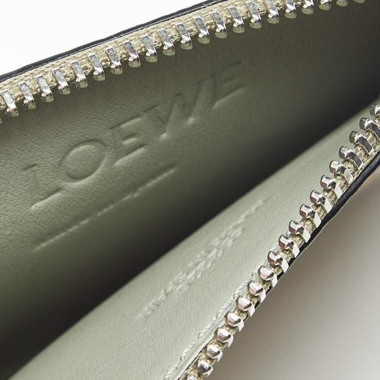 Pre Owned Loewe Multicolor Leather Keyring Card Holder