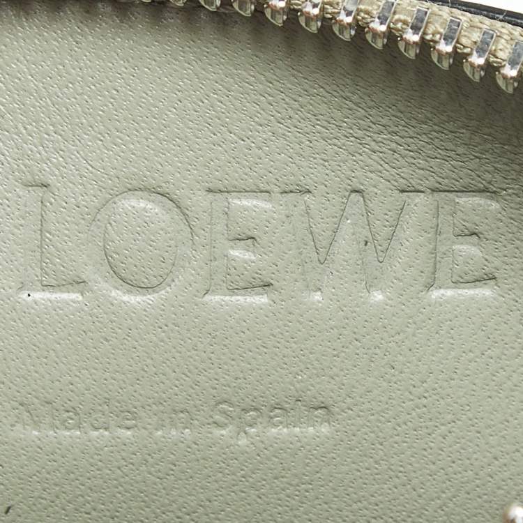 Pre Owned Loewe Multicolor Leather Keyring Card Holder