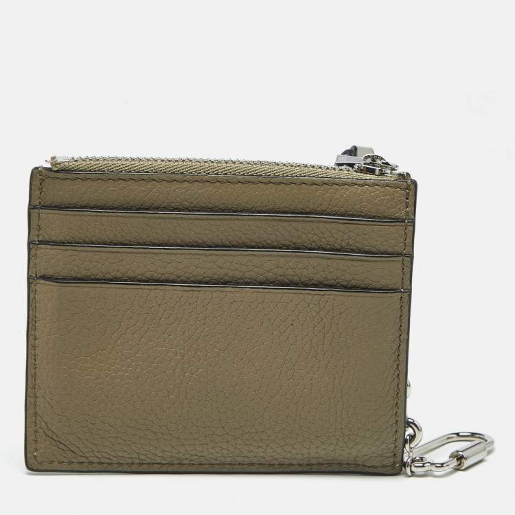 Pre Owned Loewe Multicolor Leather Keyring Card Holder