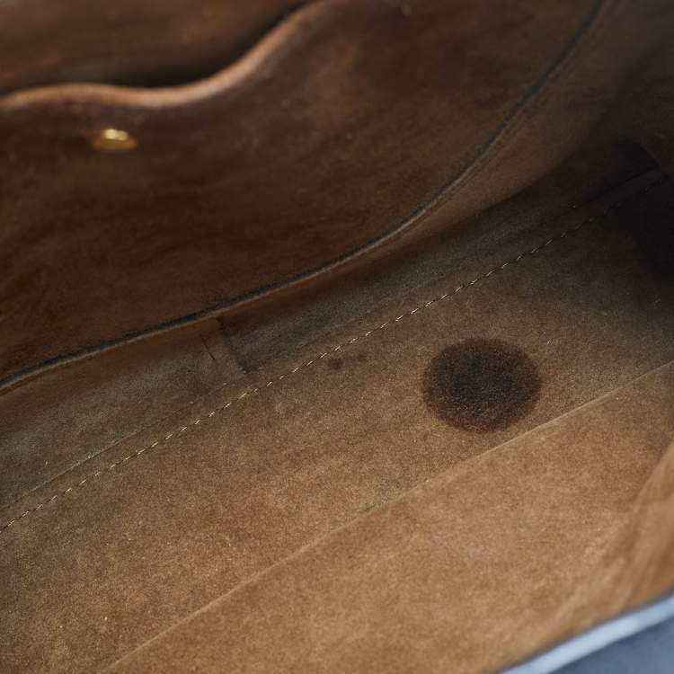 Pre Owned Loewe Black/Brown Leather Small Gate Tote