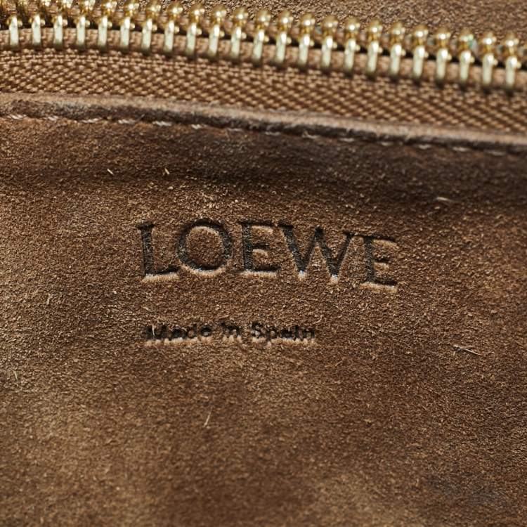 Pre Owned Loewe Black/Brown Leather Small Gate Tote