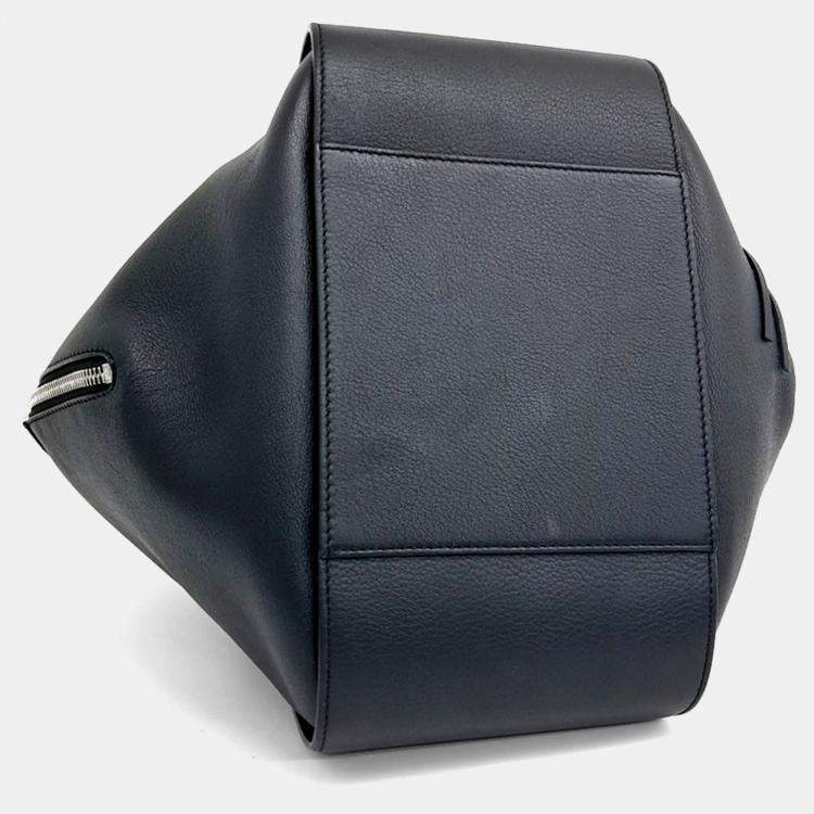Pre Owned Loewe Black Leather Hammock Bag Small