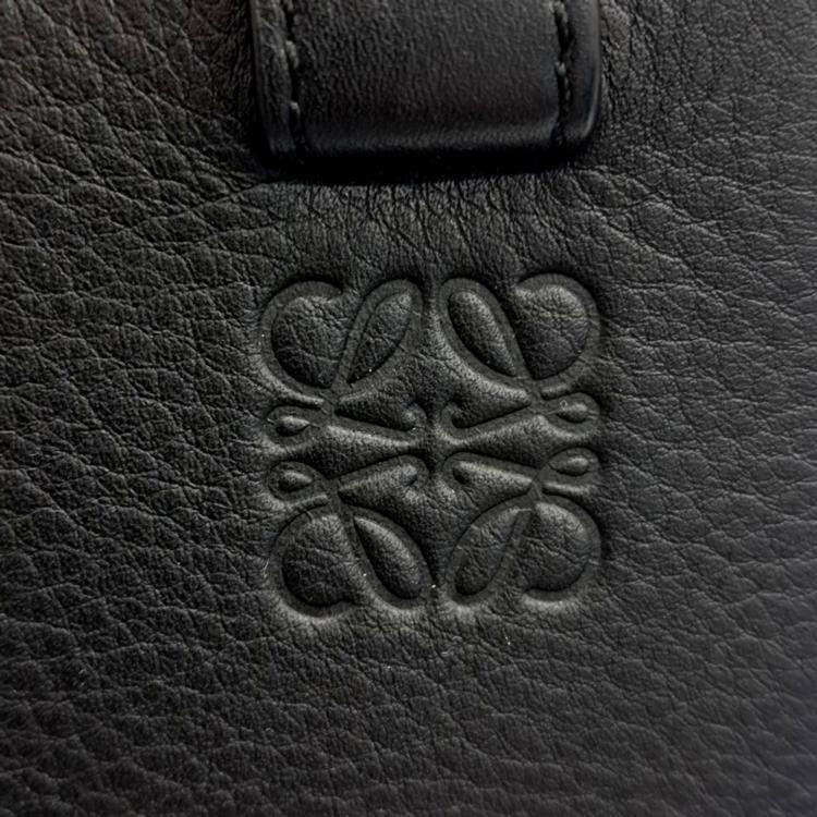 Pre Owned Loewe Black Leather Hammock Bag Small