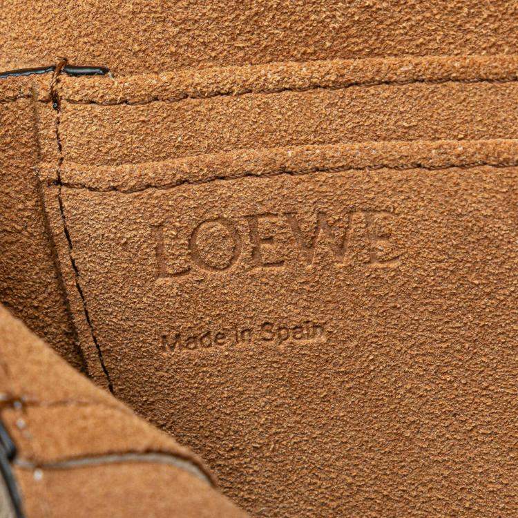 Pre Owned Loewe Beige Mini Leather Gate Crossbody