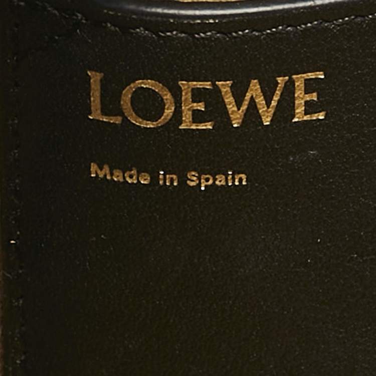 Pre Owned Loewe Black Leather Amazona 16 Satchel