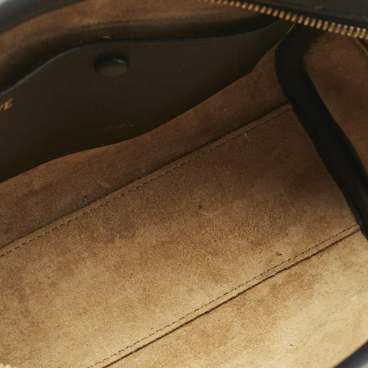 Pre Owned Loewe Black Leather Amazona 16 Satchel