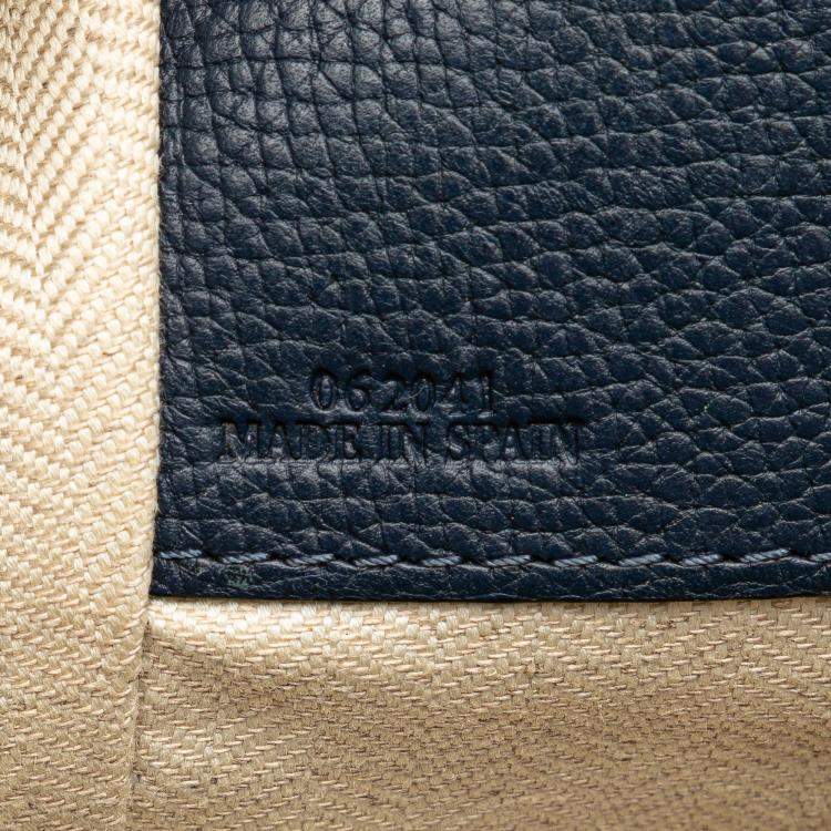 Pre Owned Loewe Blue Small Leather Hammock Satchel