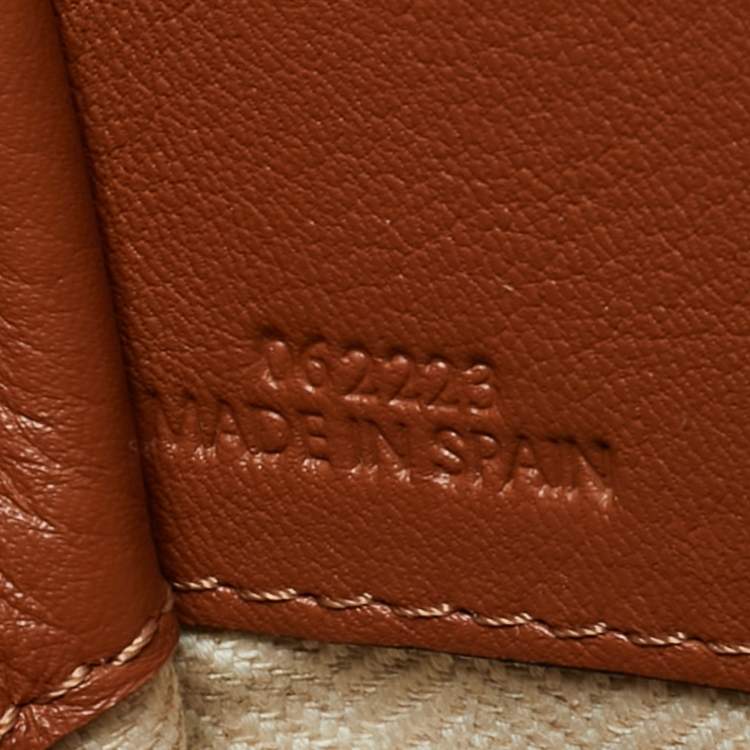 Pre Owned Loewe Brown Leather Mini Hammock Drawstring Bag