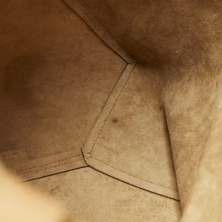 Pre Owned Loewe Black/Brown Leather Medium Puzzle Fold Tote