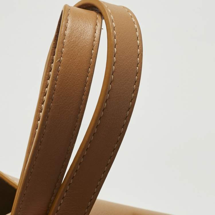 Pre Owned Loewe Black/Brown Leather Medium Puzzle Fold Tote