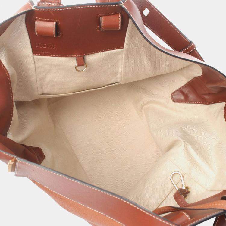 Pre Owned Loewe Brown Medium Soft Grained Calfskin Hammock