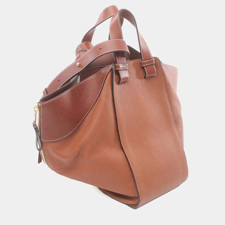 Pre Owned Loewe Brown Medium Soft Grained Calfskin Hammock