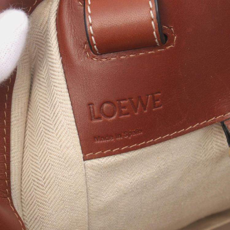Pre Owned Loewe Brown Medium Soft Grained Calfskin Hammock