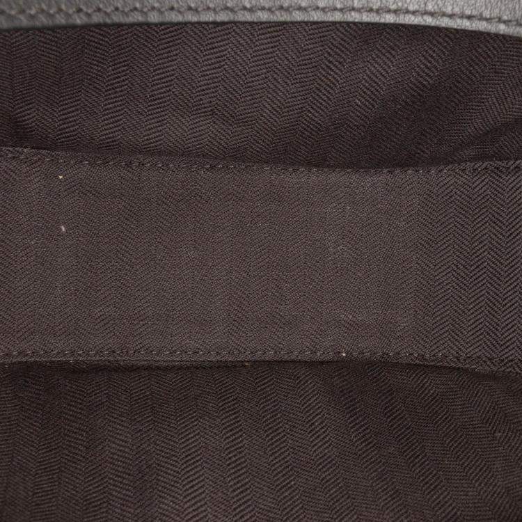 Pre Owned Loewe Black Small Anagram Canvas Luna Hobo