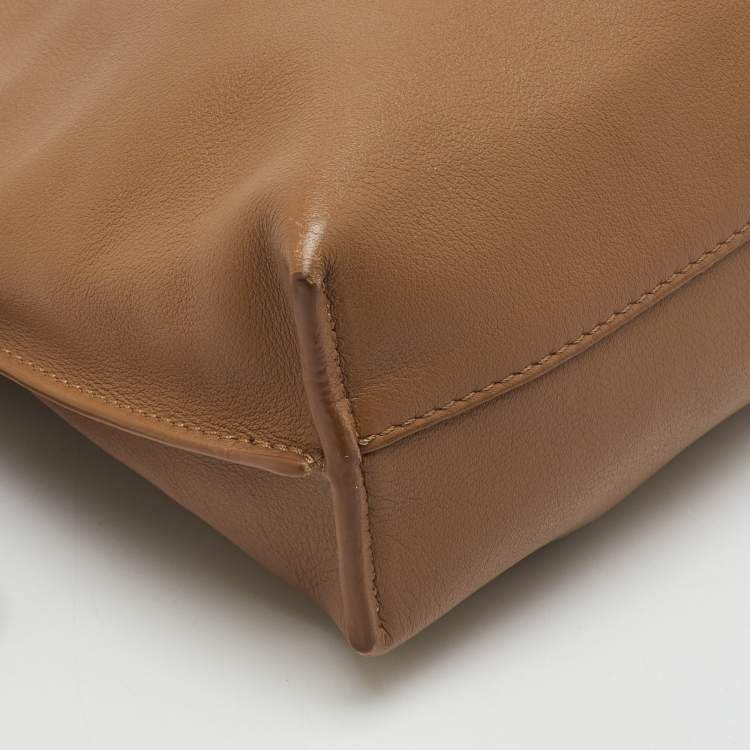 Pre Owned Loewe Brown Leather Mini Flamenco Shoulder Bag