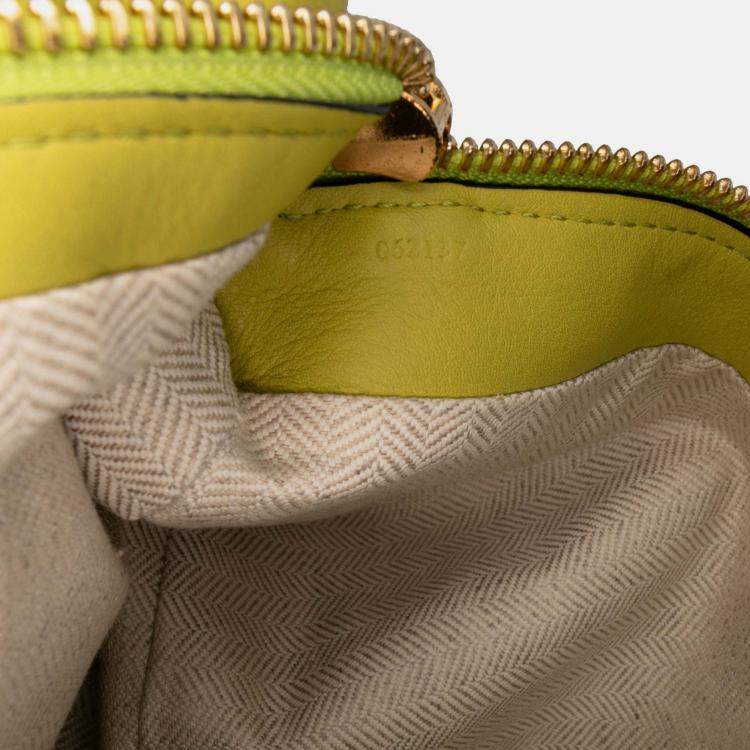 Pre Owned Loewe Yellow Calfskin Puzzle Hobo
