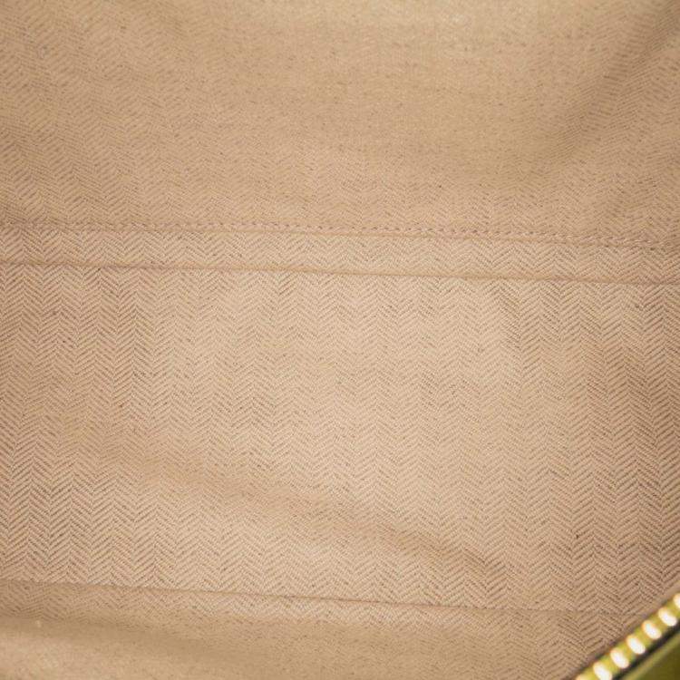 Pre Owned Loewe Yellow Calfskin Puzzle Hobo