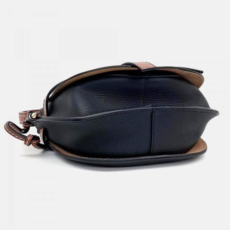 Pre Owned Loewe Black Leather Gate Bag